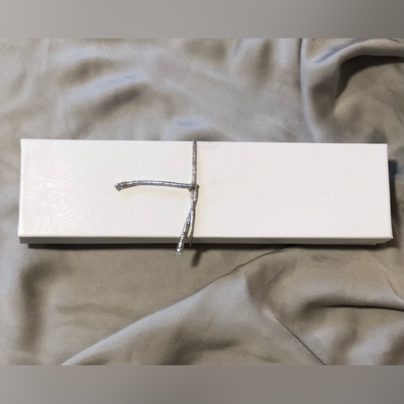 Jeweled belt with soft champagne colored silk ties (one size) - Picture 6 of 6